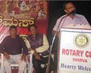 Udupi: Rotary Club–Shirva felicitates Health Centre medical officer Dr Upadhyaya